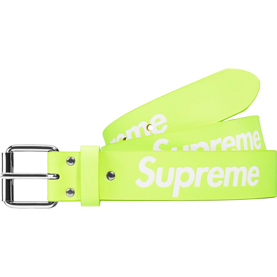 Cinturones Supreme Repeat Cuero Belt Verde | Supreme 467DN